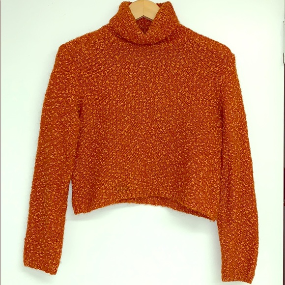 Nwot Sisley Turtleneck Sweater In Dark 